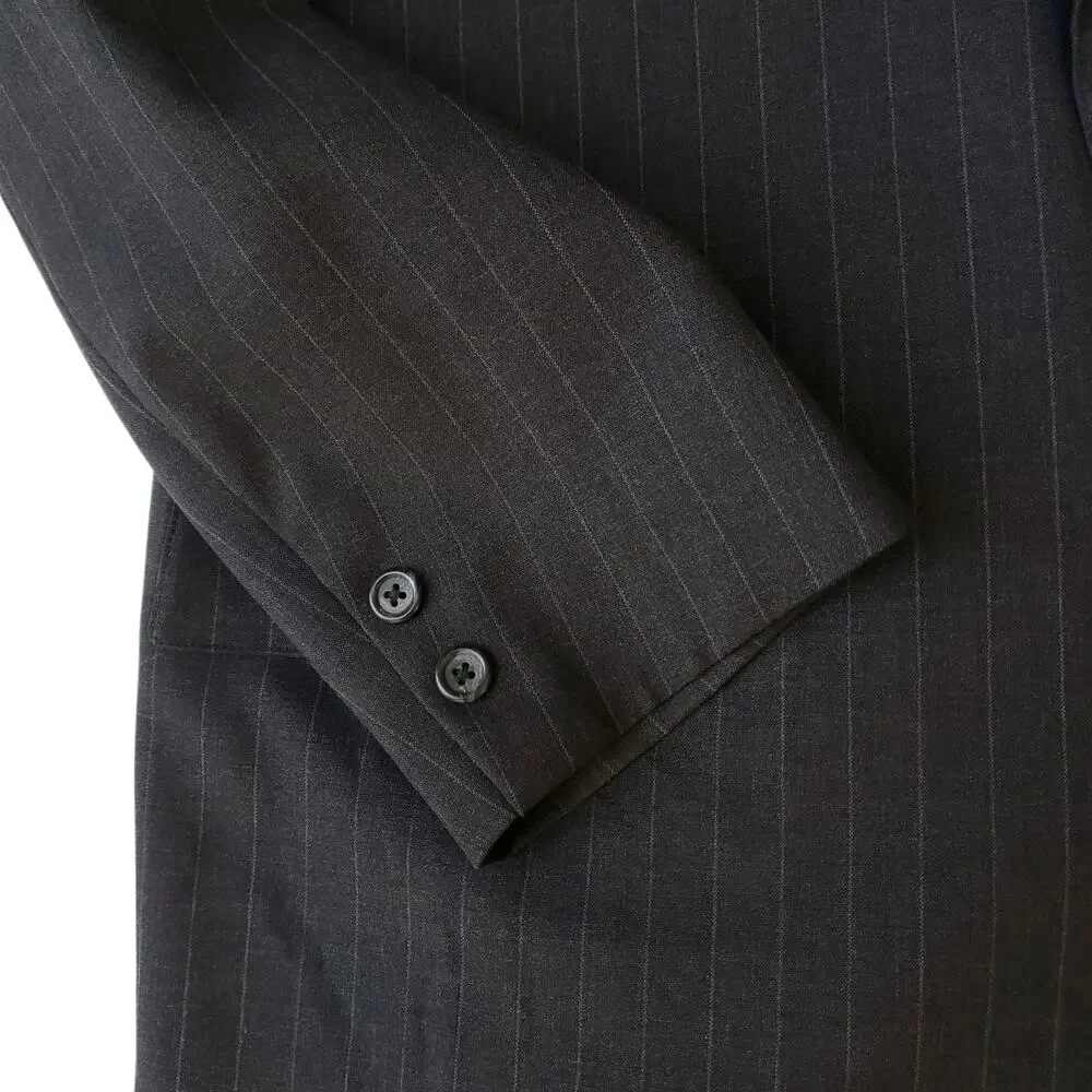 Vintage Brooks Brothers Wool Jacket Blazer Sport Coat Wool Stripe Gentleman 41R